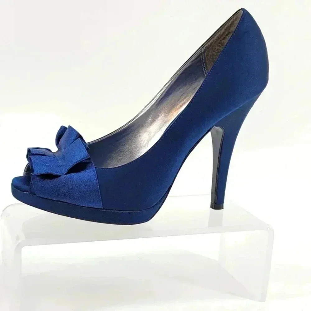 NINA EVENING SATIN HEEL